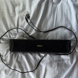 Black Portable USB Soundbar Speaker